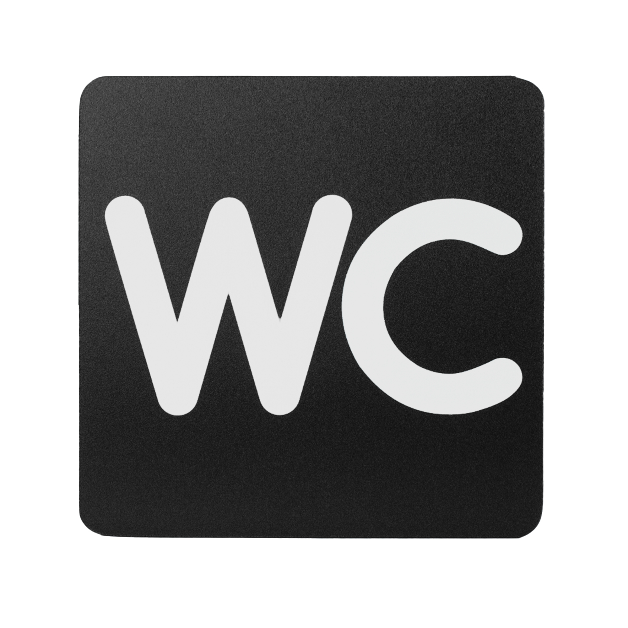 100489 Pittogramma adesivo - WC - 16 x 16 cm - PVC - nero/bianco - Stilcasa - immagine 1
