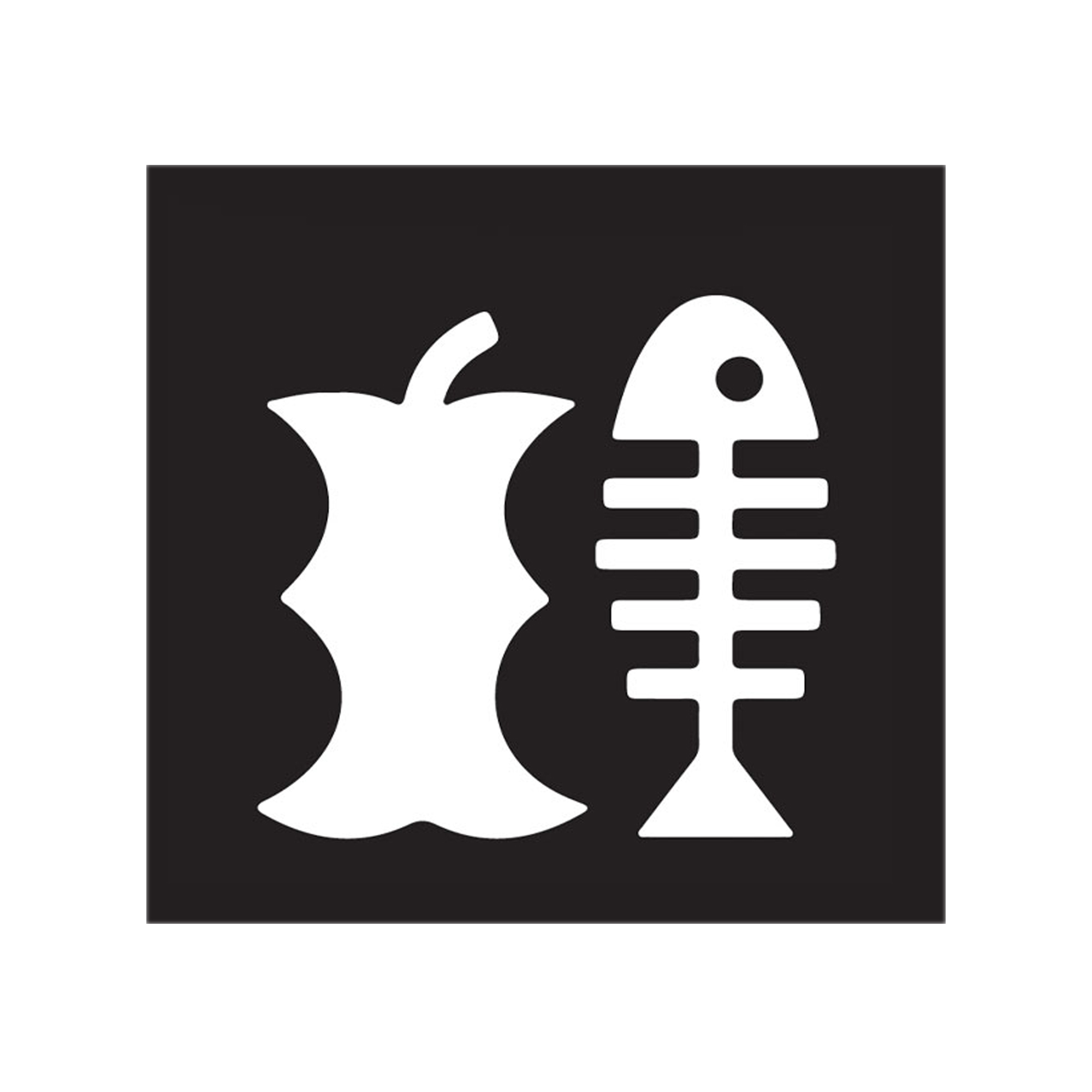 100562 Etichetta adesiva raccolta differenziata - con icona "ORGANICO" - 120 x 130 mm - vinile - bianco opaco - Medial - immagine 1