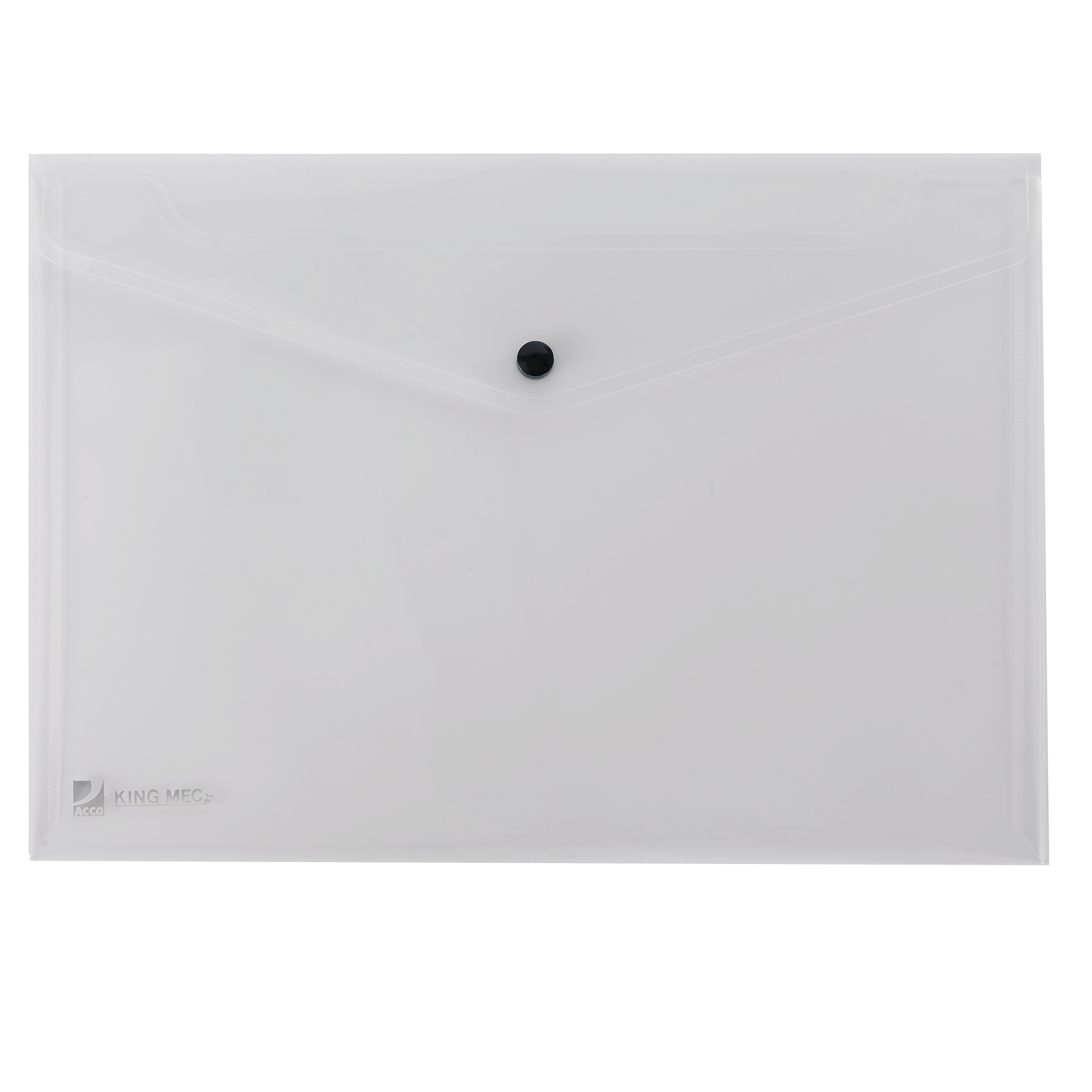 30046 Busta con bottone Pull - A4 - PP - trasparente - King Mec - immagine 1