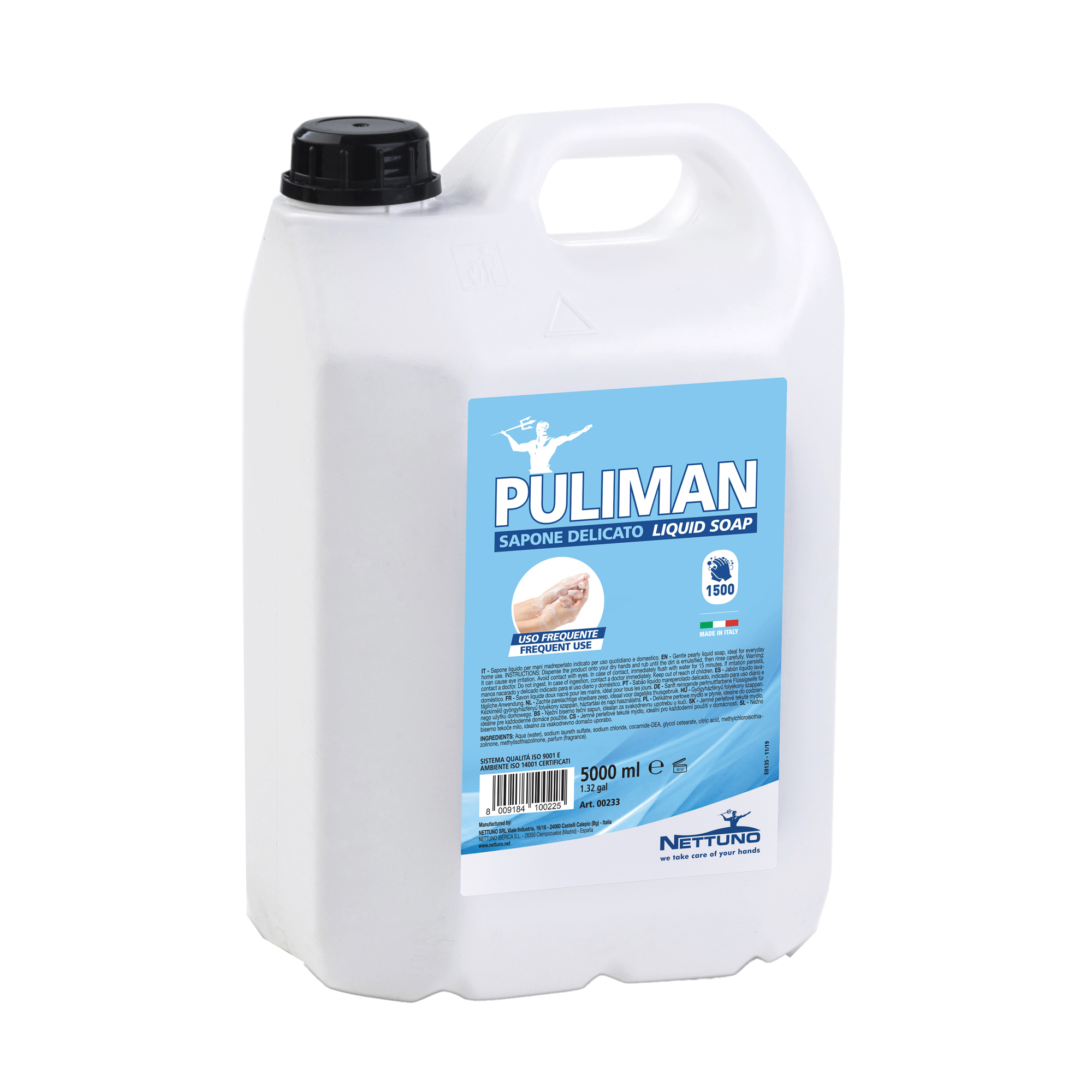 45025 Sapone liquido Puliman - lavanda - Nettuno - tanica da 5 L - immagine 1