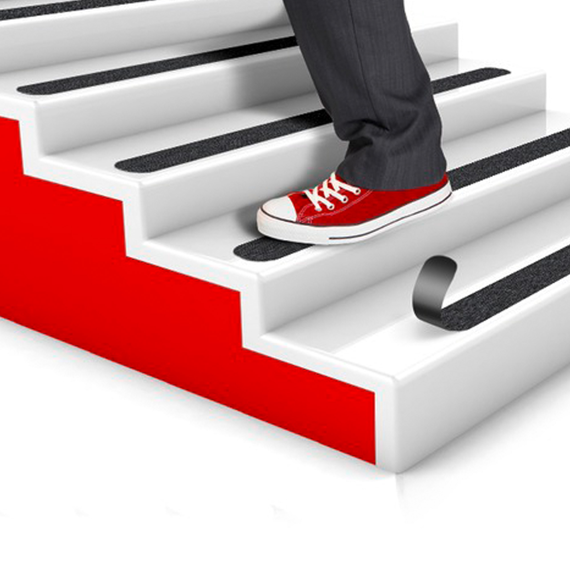 53345 Rotolo adesivo SafetyWalk - antiscivolo - 19 mm x 18,2 m - nero - 3M - immagine 1