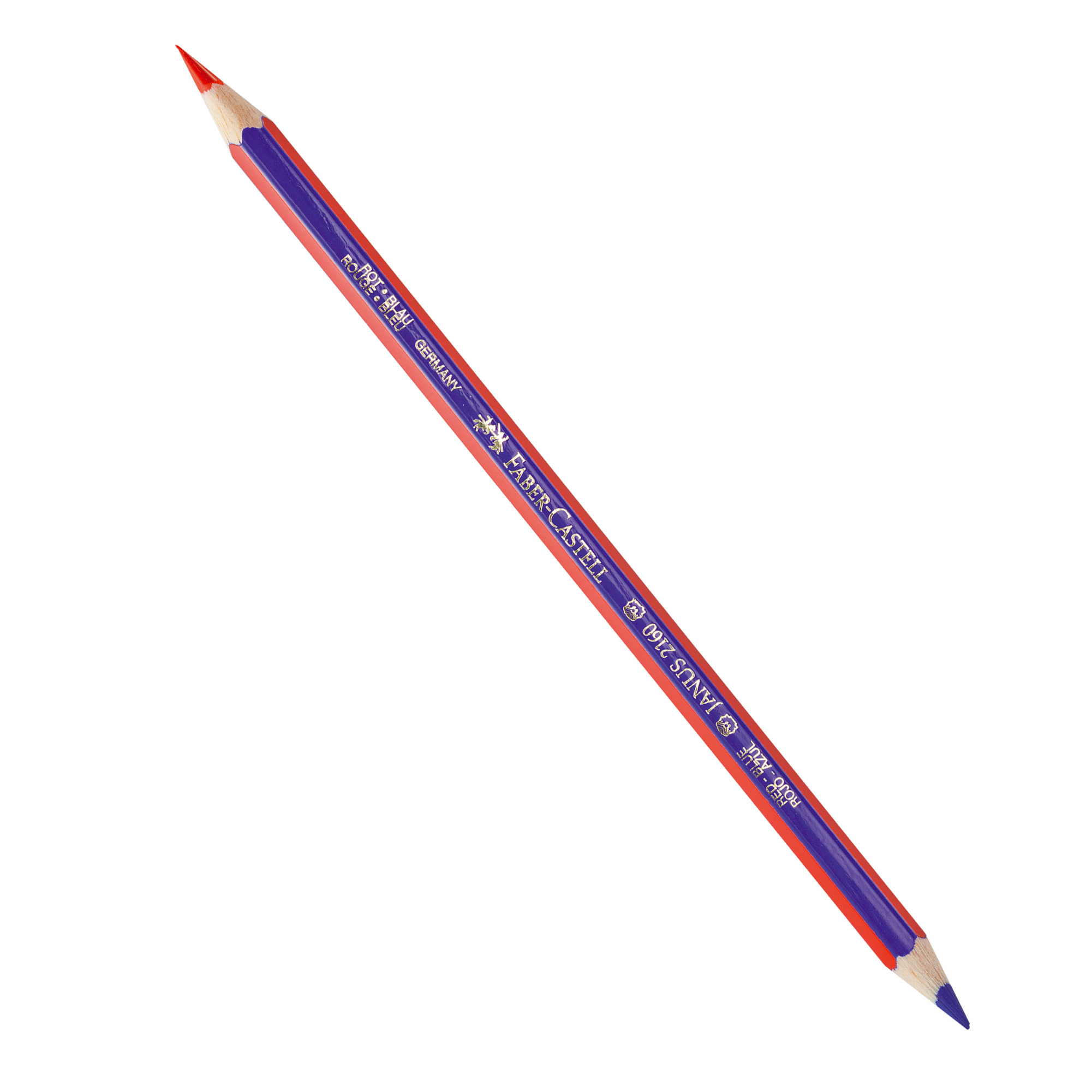 61277 Matita bicolore sottile - rosso/blu - Faber-Castell - immagine 1