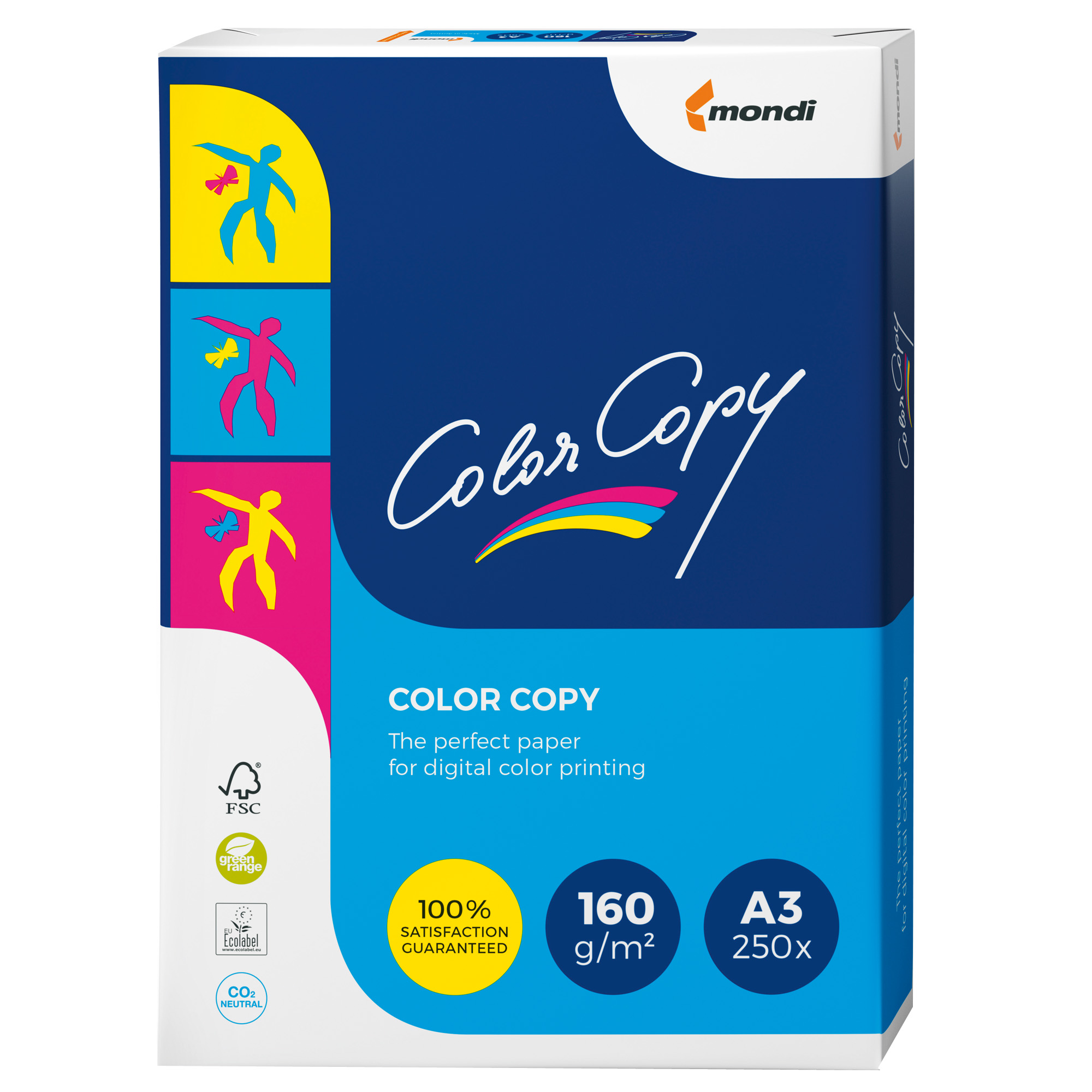 63454 Carta Color Copy - 320 x 450 mm - 160 gr - bianco - Sra3 - Mondi - conf. 250 fogli - immagine 1