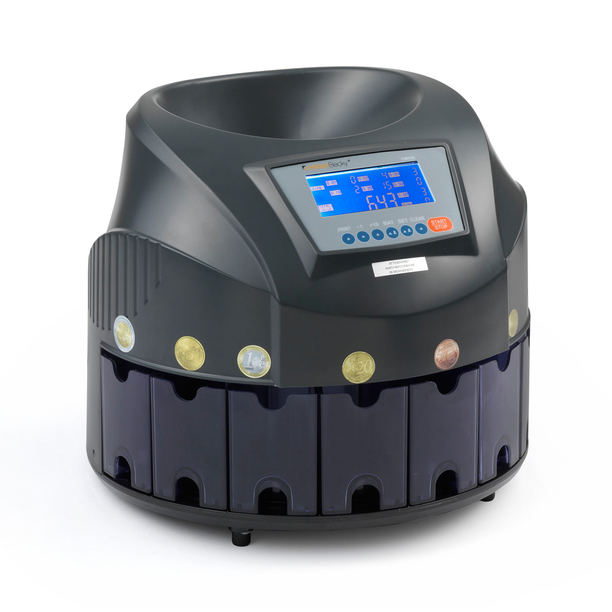 72112 Conta/Separa monete CM020 - 32,1 x 27 cm - nero - HolenBecky - immagine 1