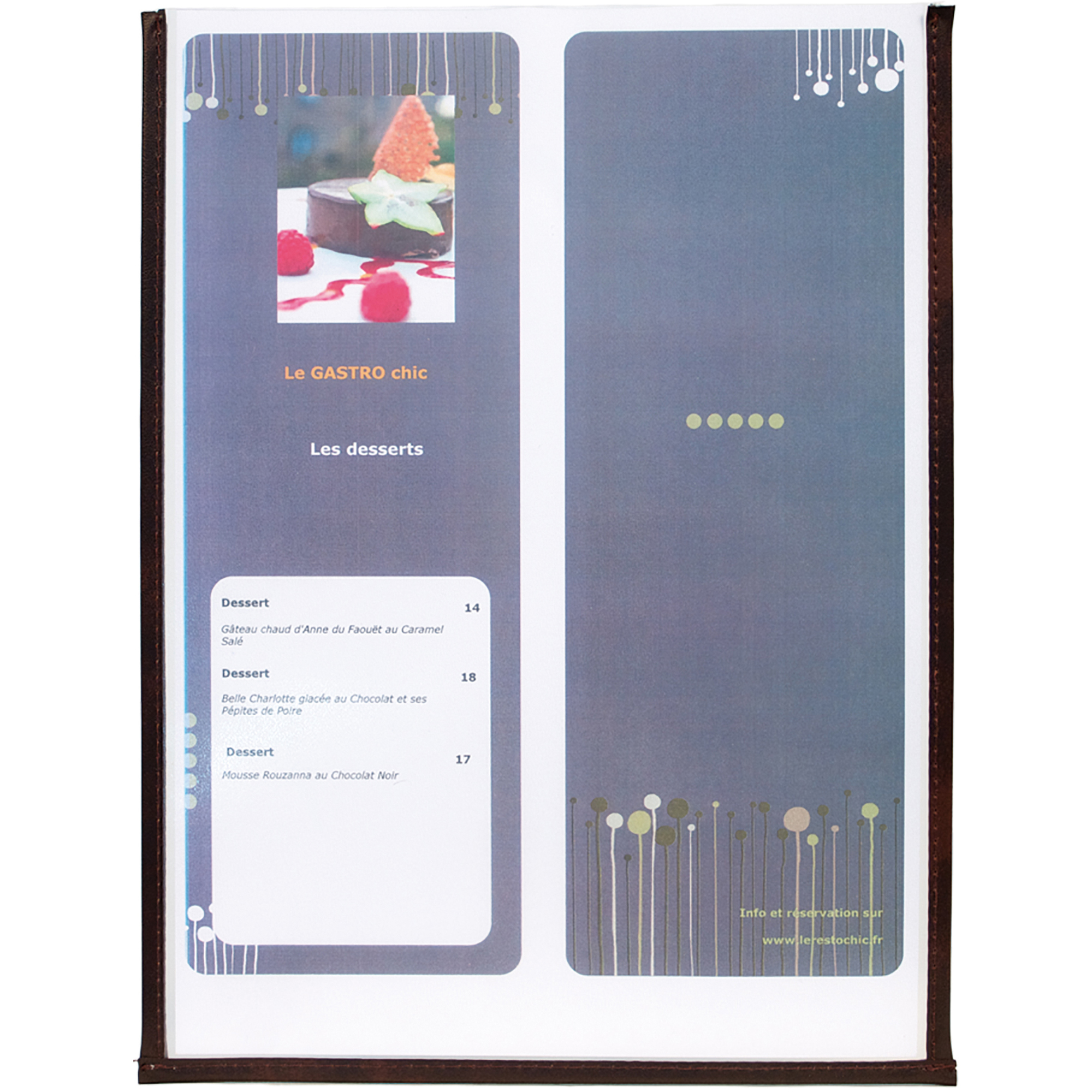 74564 Portamenù Crystal BR1 singolo - per 2 fogli A4 - Securit - set 3 pezzi - immagine 1