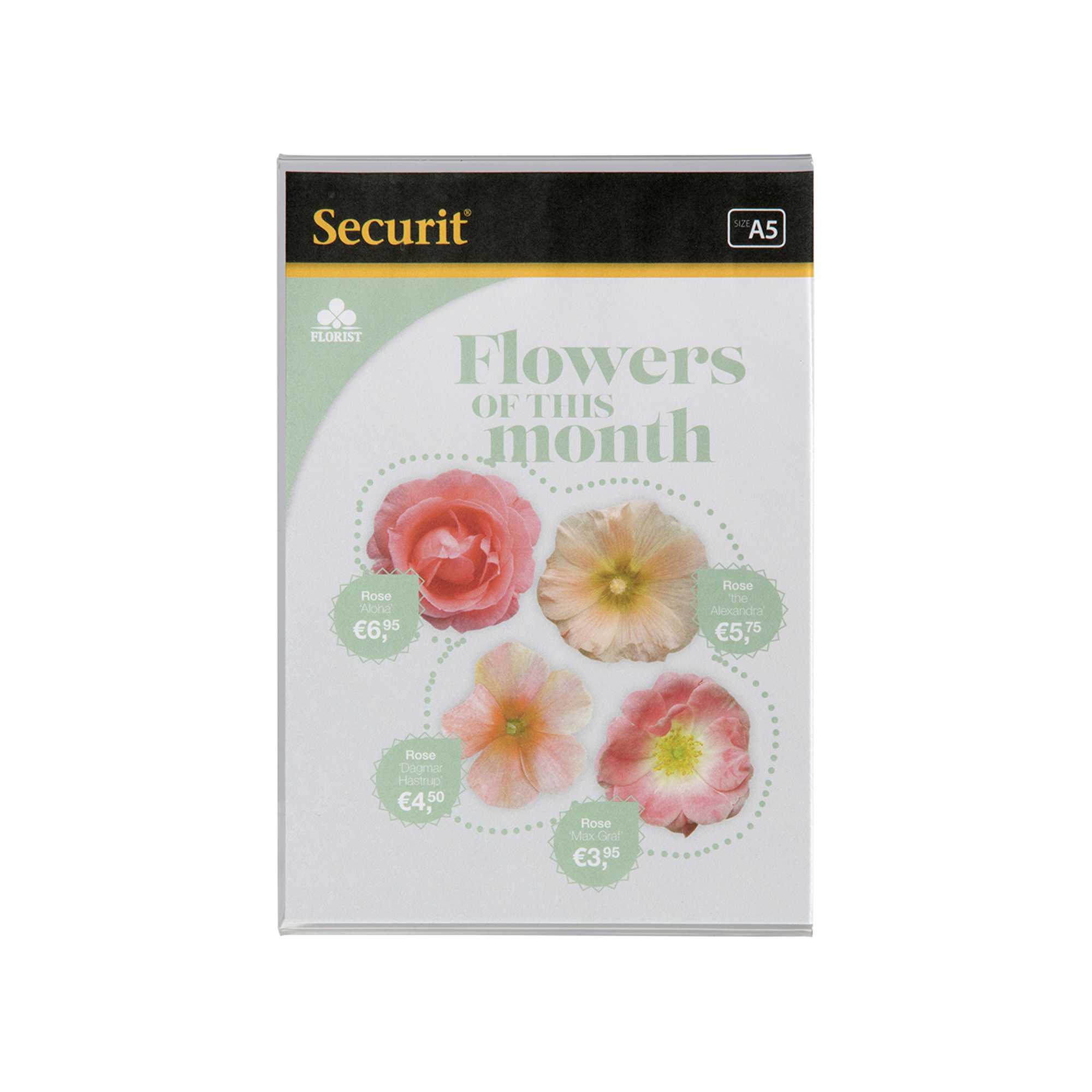 77379 Display Portamenù a L - 14,8 x 21 cm (A5) - Securit - immagine 1