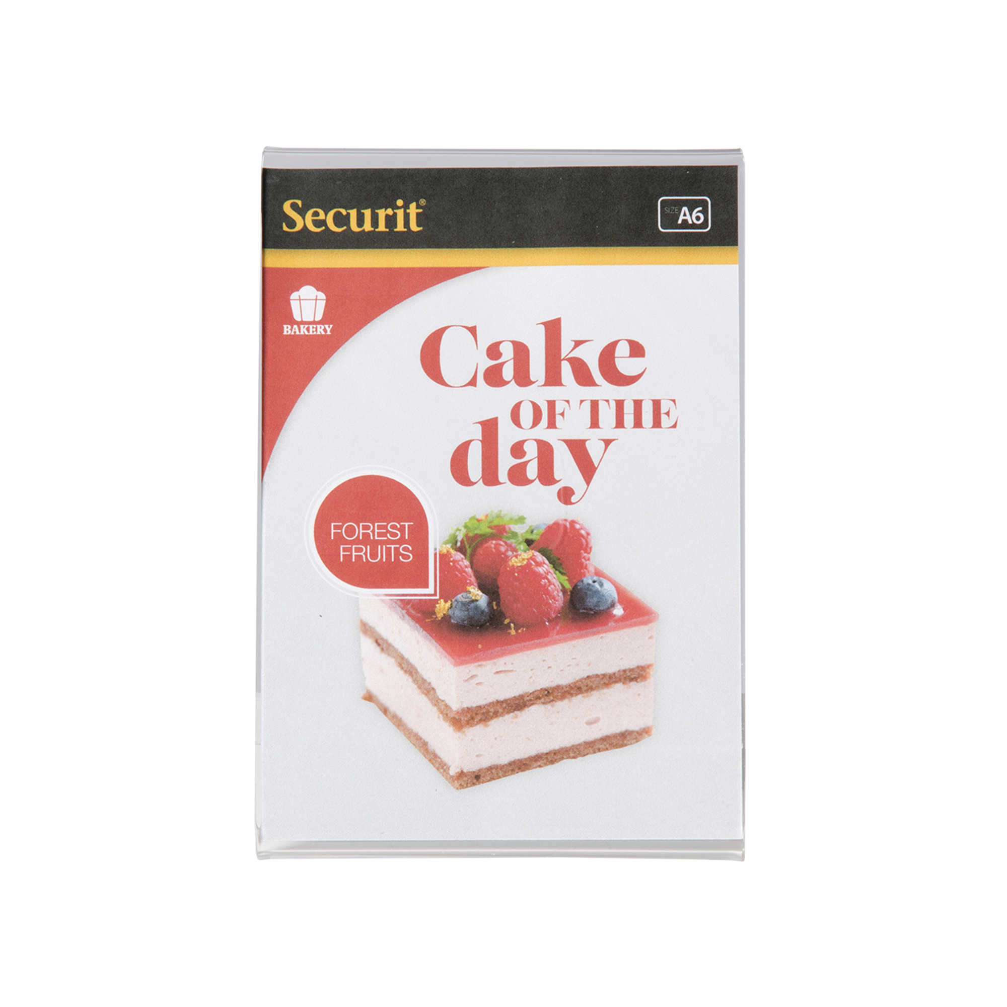 77380 Display Portamenù a L - 10,5 x 15 cm (A6) - Securit - immagine 1