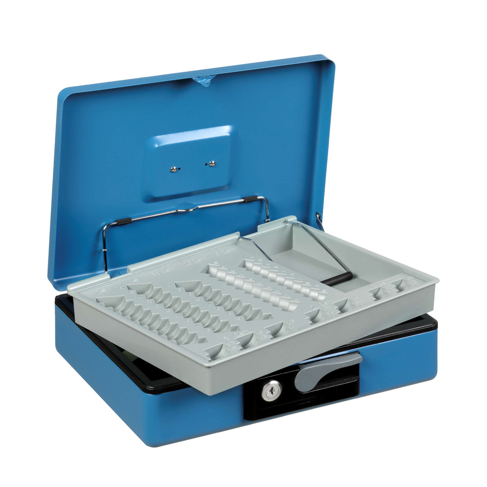 80617 Cassetta portavalori Deluxe - 30 x 23 x 8 cm - blu - Iternet - immagine 1