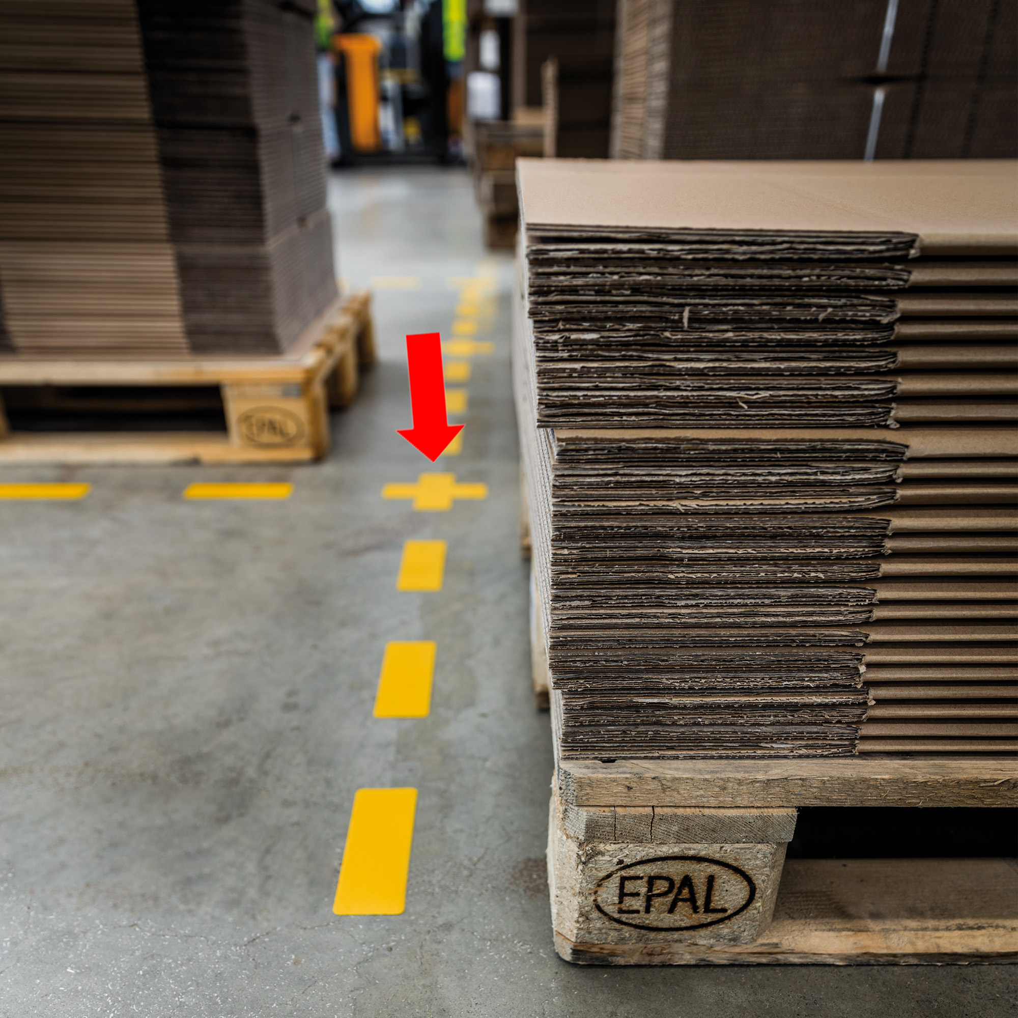 83511 Adesivo da terra - "croce" - 15 x 15 cm - Durable - conf. 10 pezzi - immagine 1