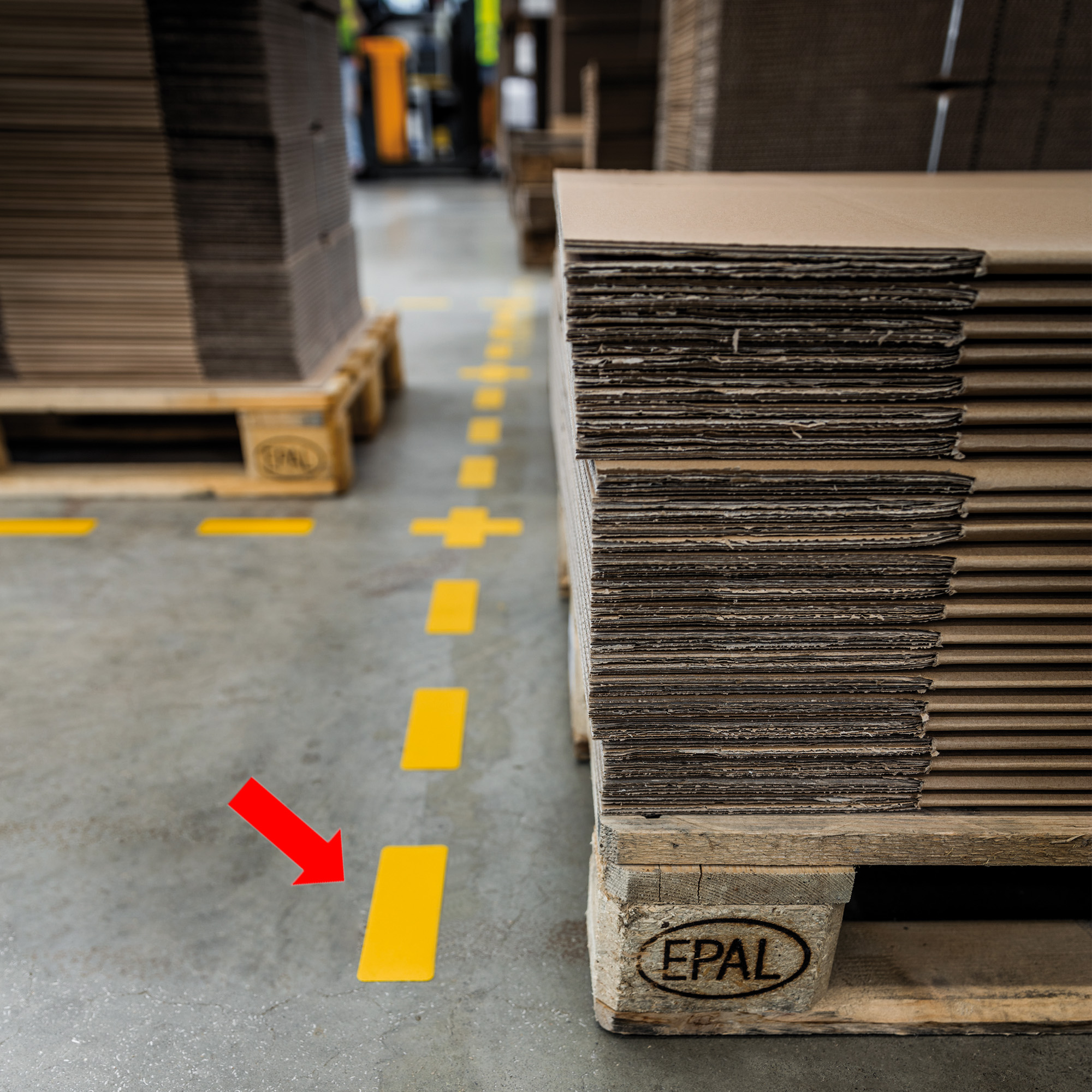 83513 Adesivo da terra - "striscia" - 10 x 15 cm - Durable - conf. 10 pezzi - immagine 1