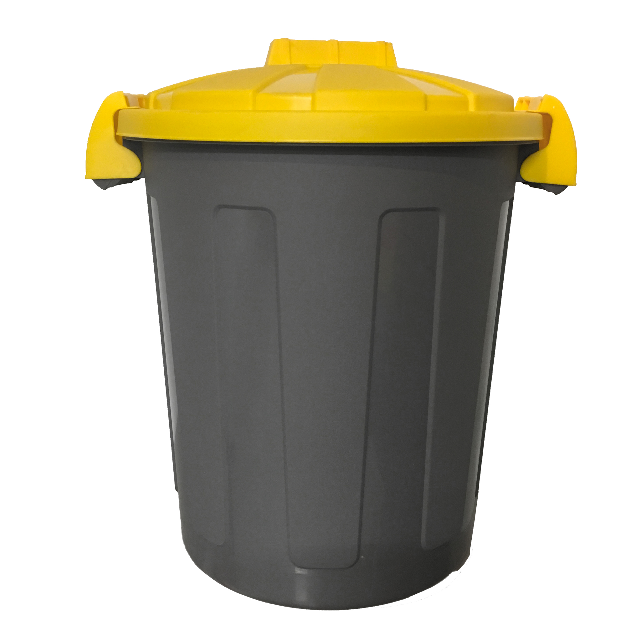 86741 Contenitore portarifiuti Dusty - diametro 36 cm - altezza 45 cm - 25 L - coperchio giallo - Mobil Plastic - immagine 1