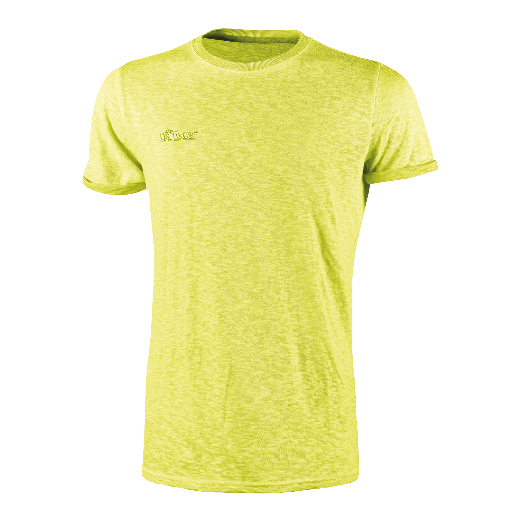 94250 Magliette a maniche corte - taglia XL - fluo giallo - U-Power - conf. 3 pezzi - immagine 1