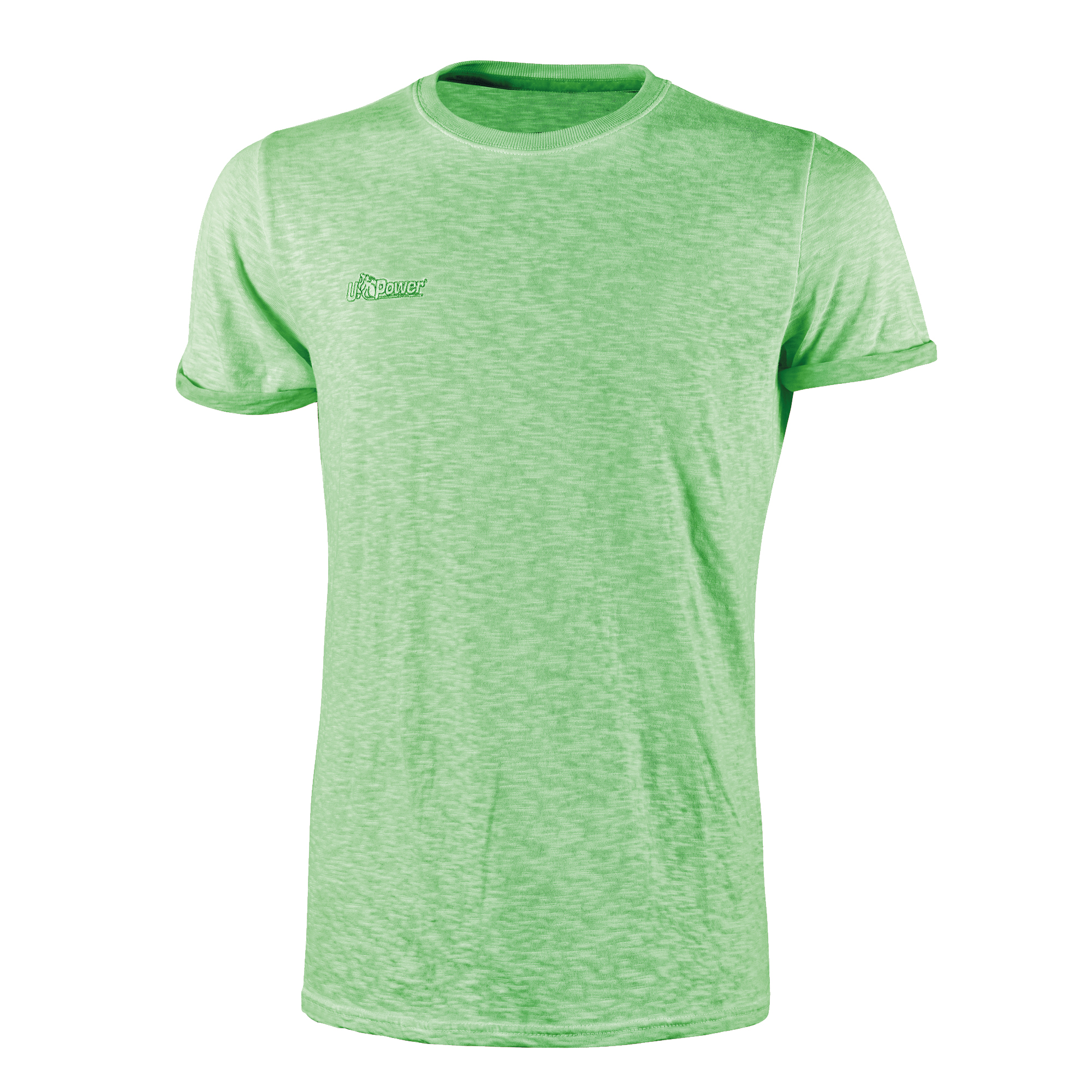 94252 Magliette a maniche corte - taglia M - fluo verde - U-Power - conf. 3 pezzi - immagine 1