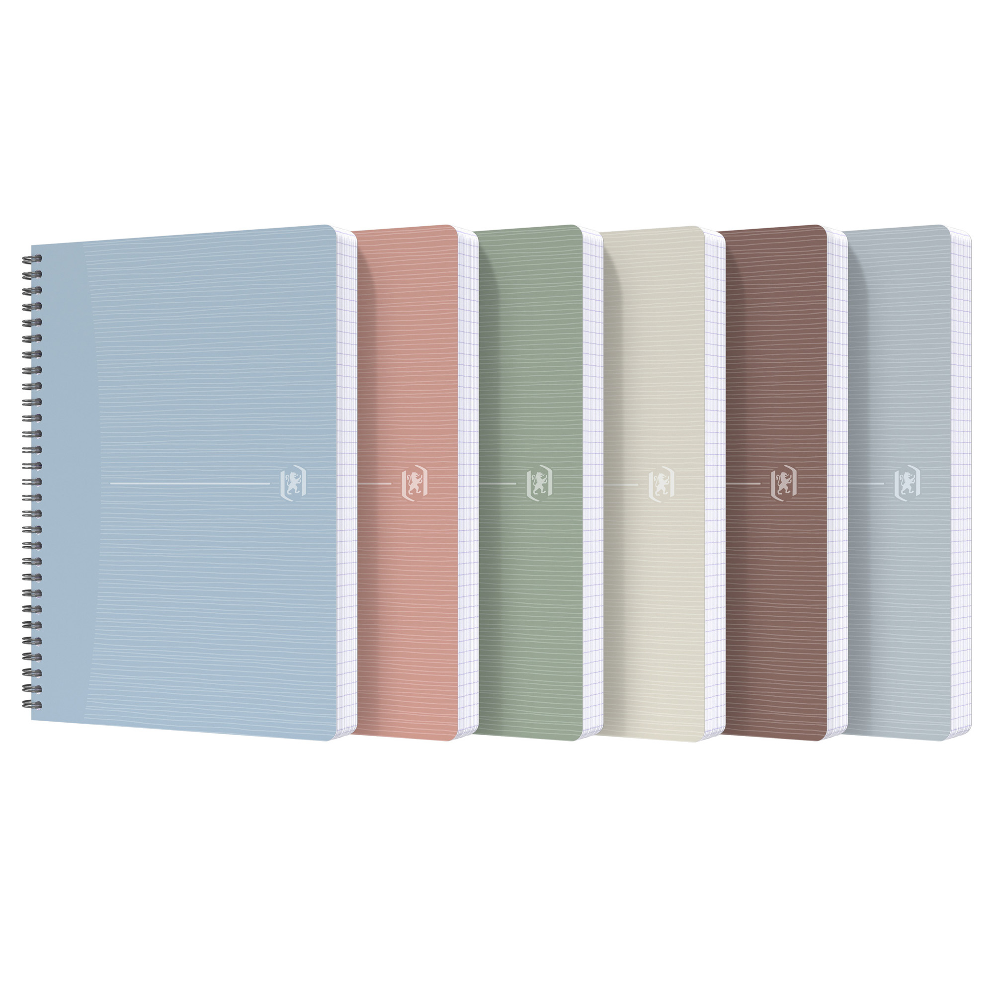 94883 Maxiquaderno spiralato Rec'up - A4 - 1 rigo - 180 fogli - 90 gr - colori assortiti - Oxford - immagine 1