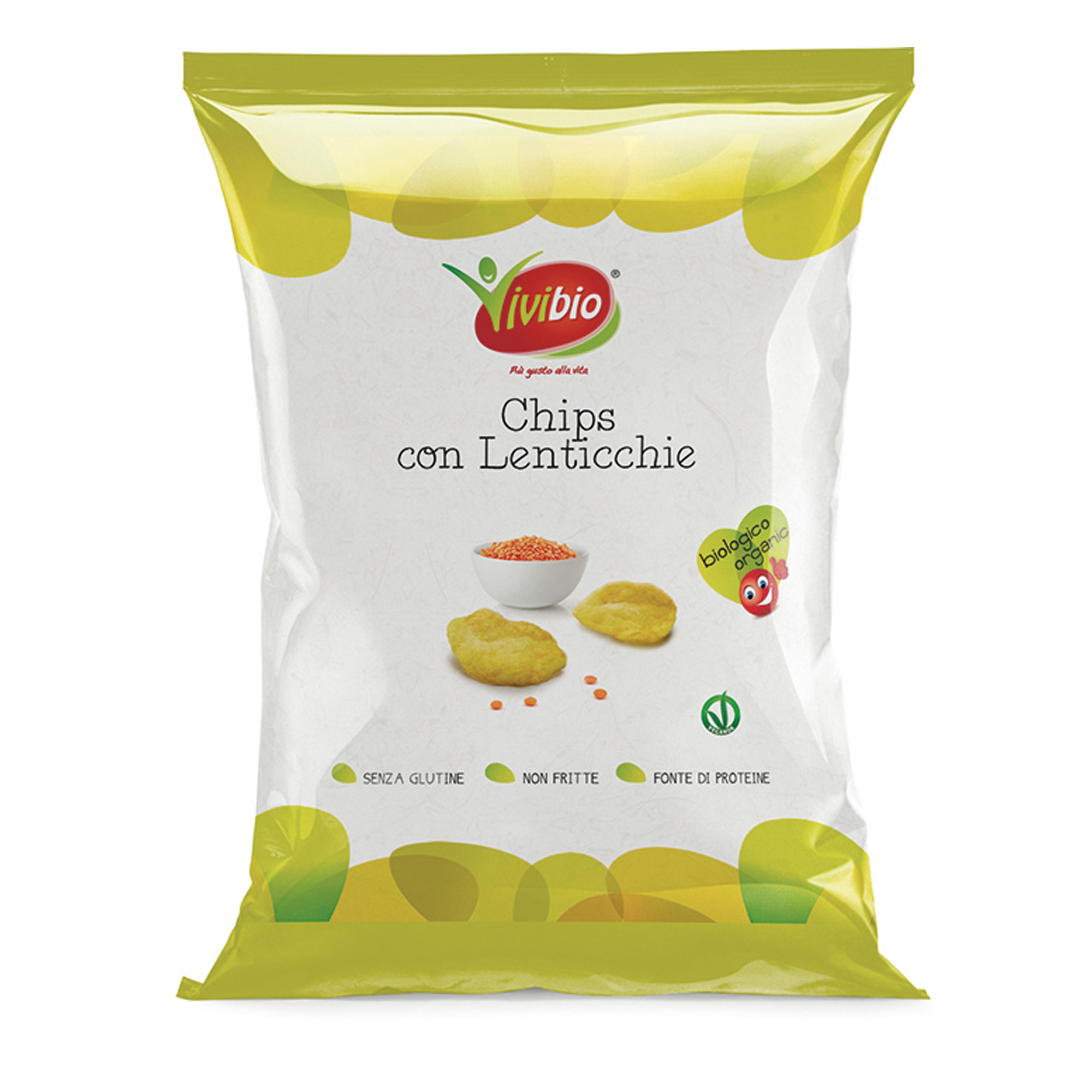 95157 Chips con lenticchie - 35 gr - Vivibio - immagine 1