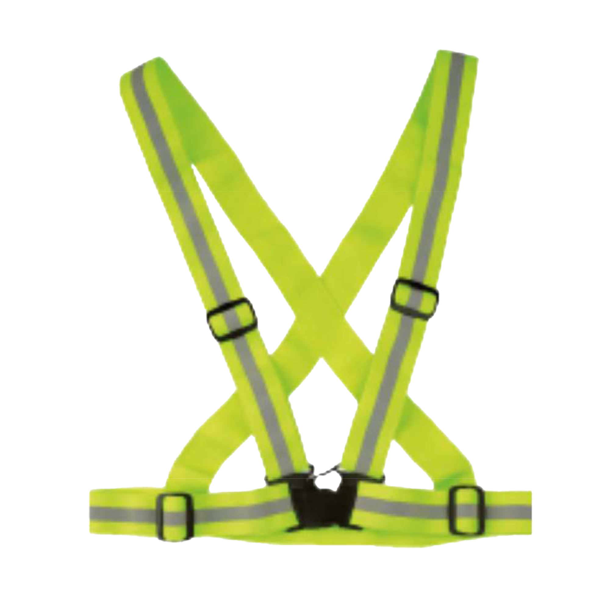 99396 Bretella alta visibilità Cross Belt - regolabile - taglia unica - giallo fluo - WoWow - immagine 1
