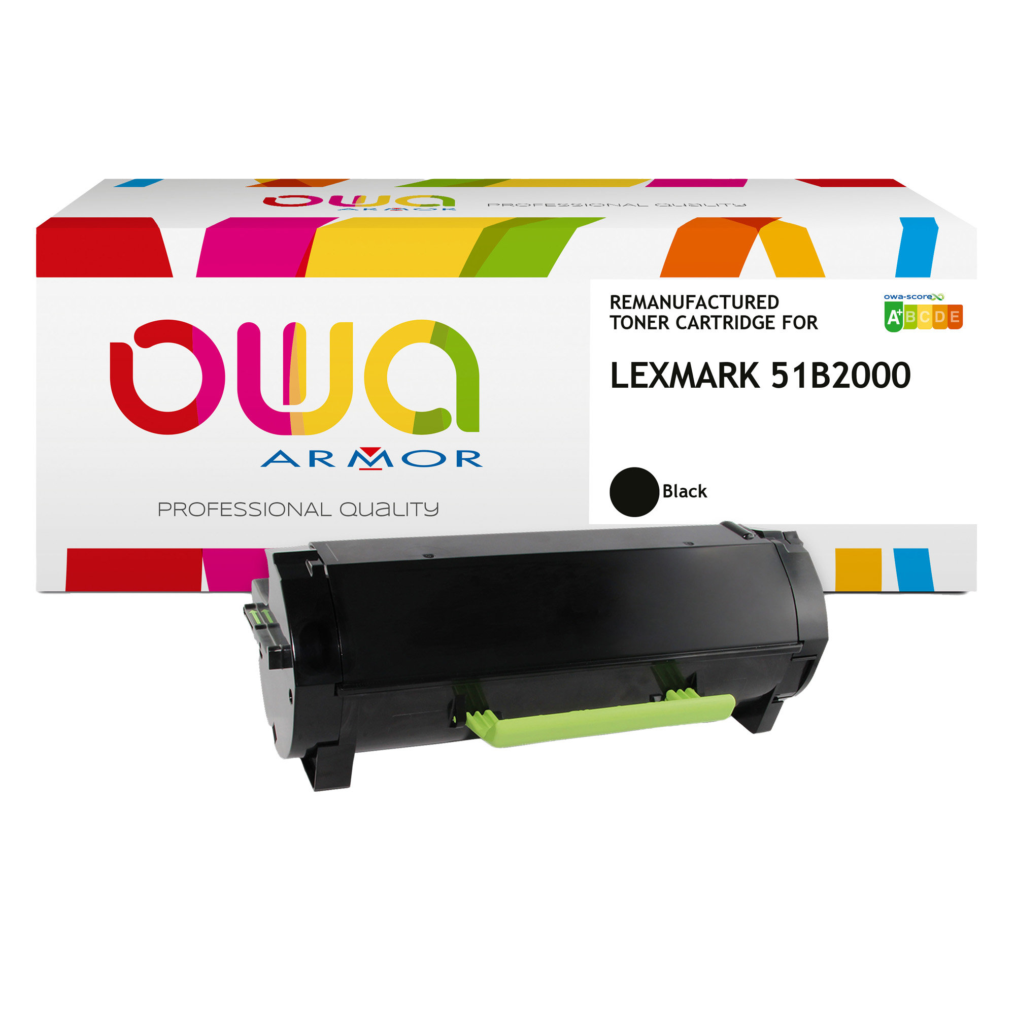 ARMK18133 Armor - Toner Compatibile per Lexmark 51B2000 - Nero - 51B2000 - 2.500 pag - immagine 1