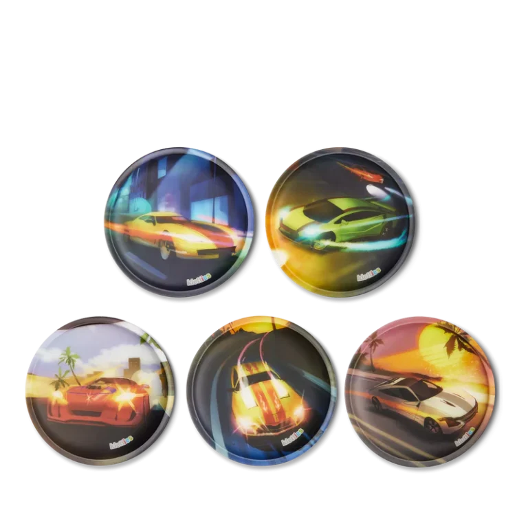 Set Ergobag Kletties Auto da Corsa colore blu, decorazioni intercambiabili con sistema a strappo per personalizzare zaini Ergobag.