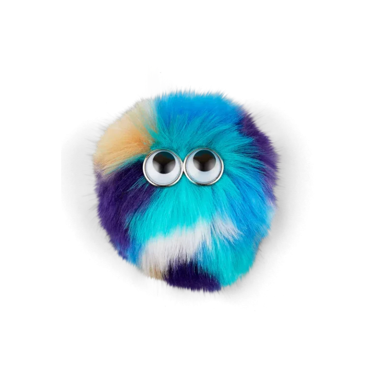 Ergobag Fleece Klettie Turquoise colore blu turchese, decorazione morbida effetto peluche con sistema a strappo per zaini Ergobag.