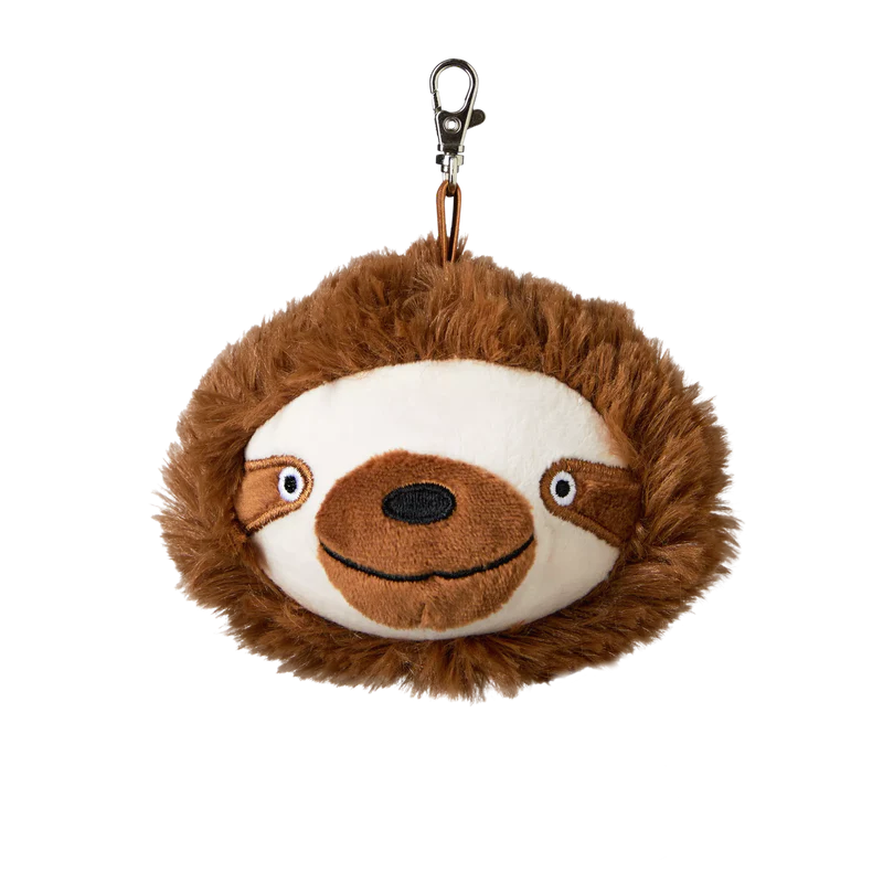 Ergobag Hangies Bradipo colore Marrone, ciondolo decorativo con gancio per zaini Ergobag e portachiavi.