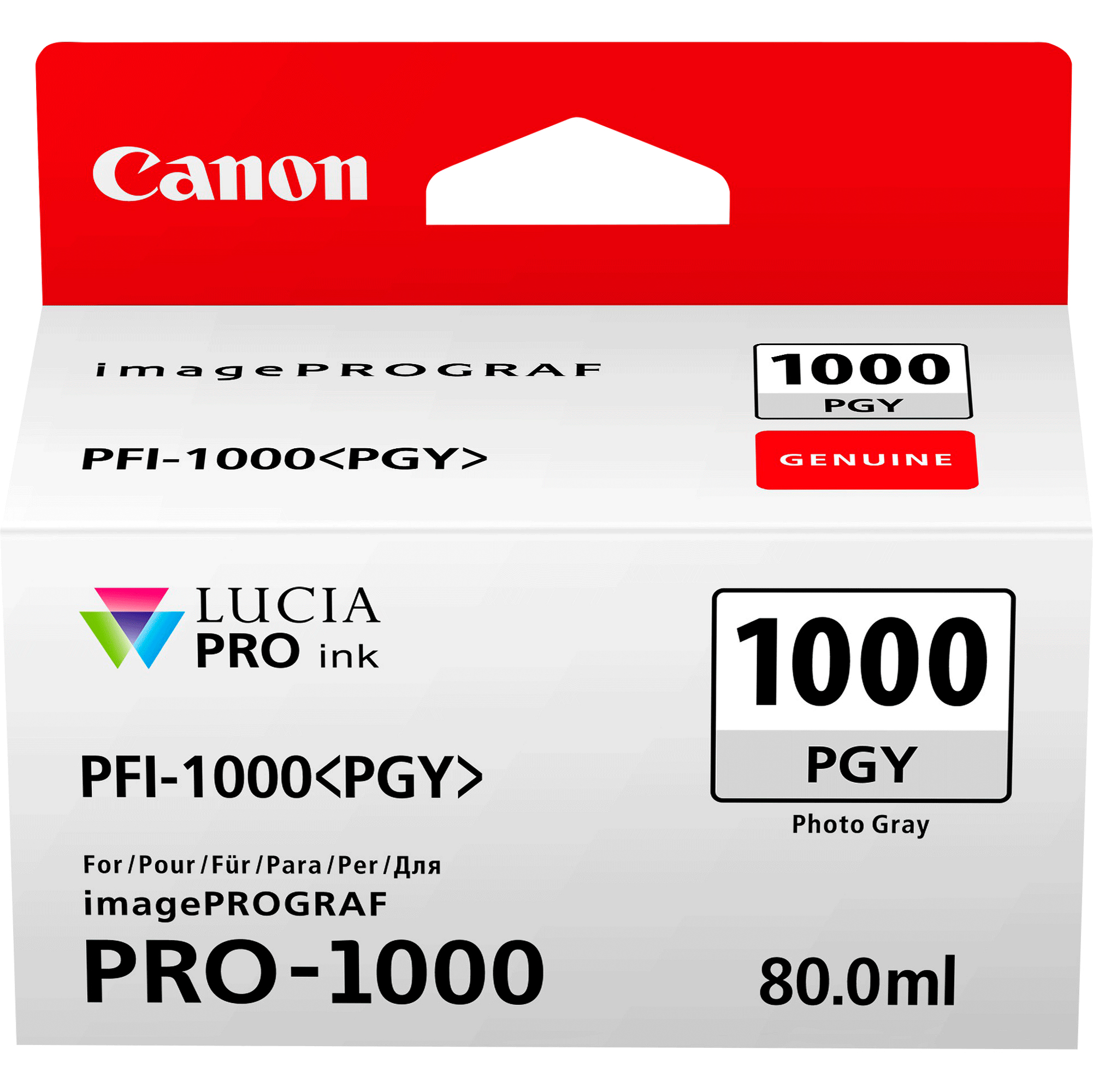 CANPFI1000PGY Canon - Cartuccia ink - Grigio fotografico - 0553C001 - immagine 1