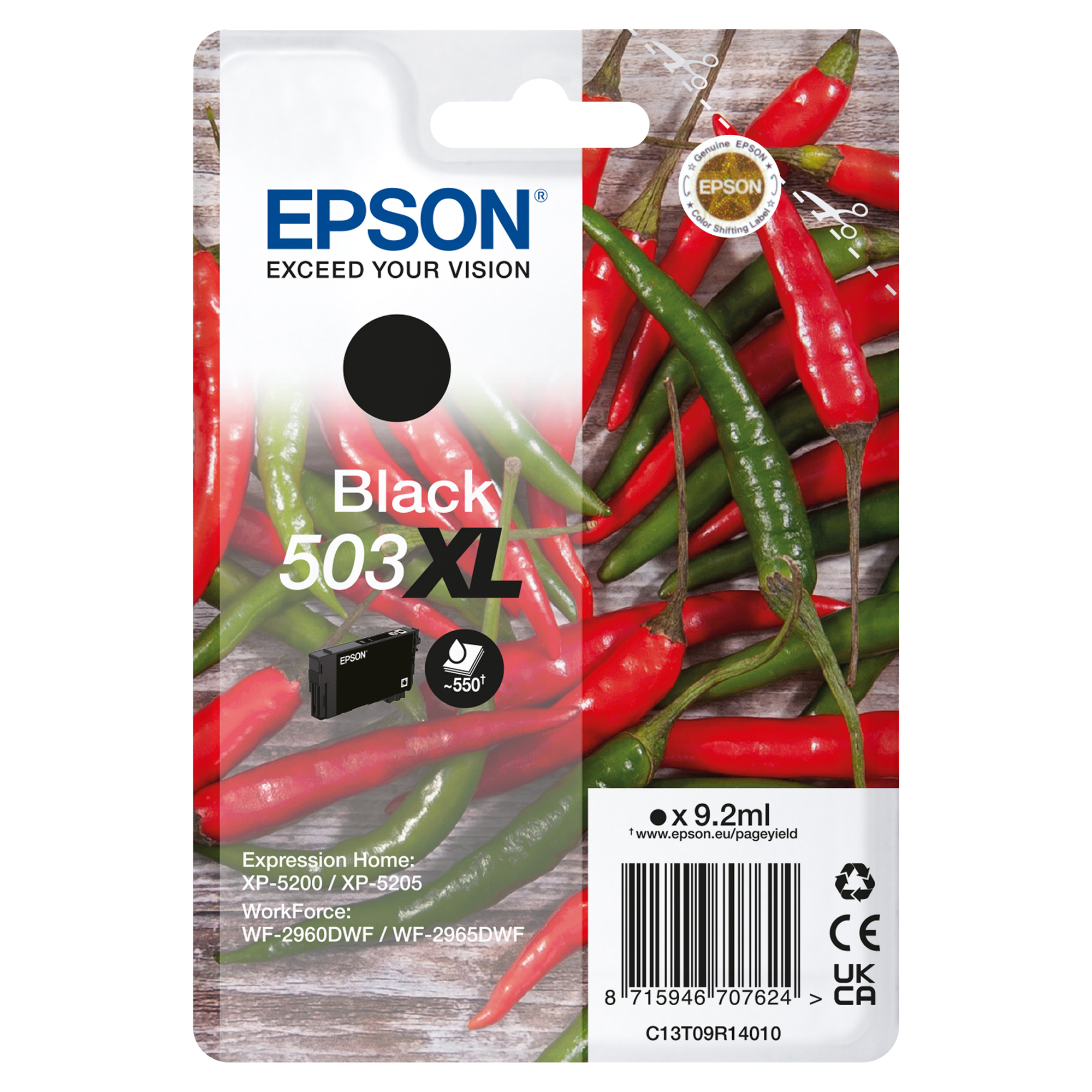 EPST09R14010 Epson - Cartuccia - Nero - 503XL - C13T09R14010 - 9,2 ml - immagine 1