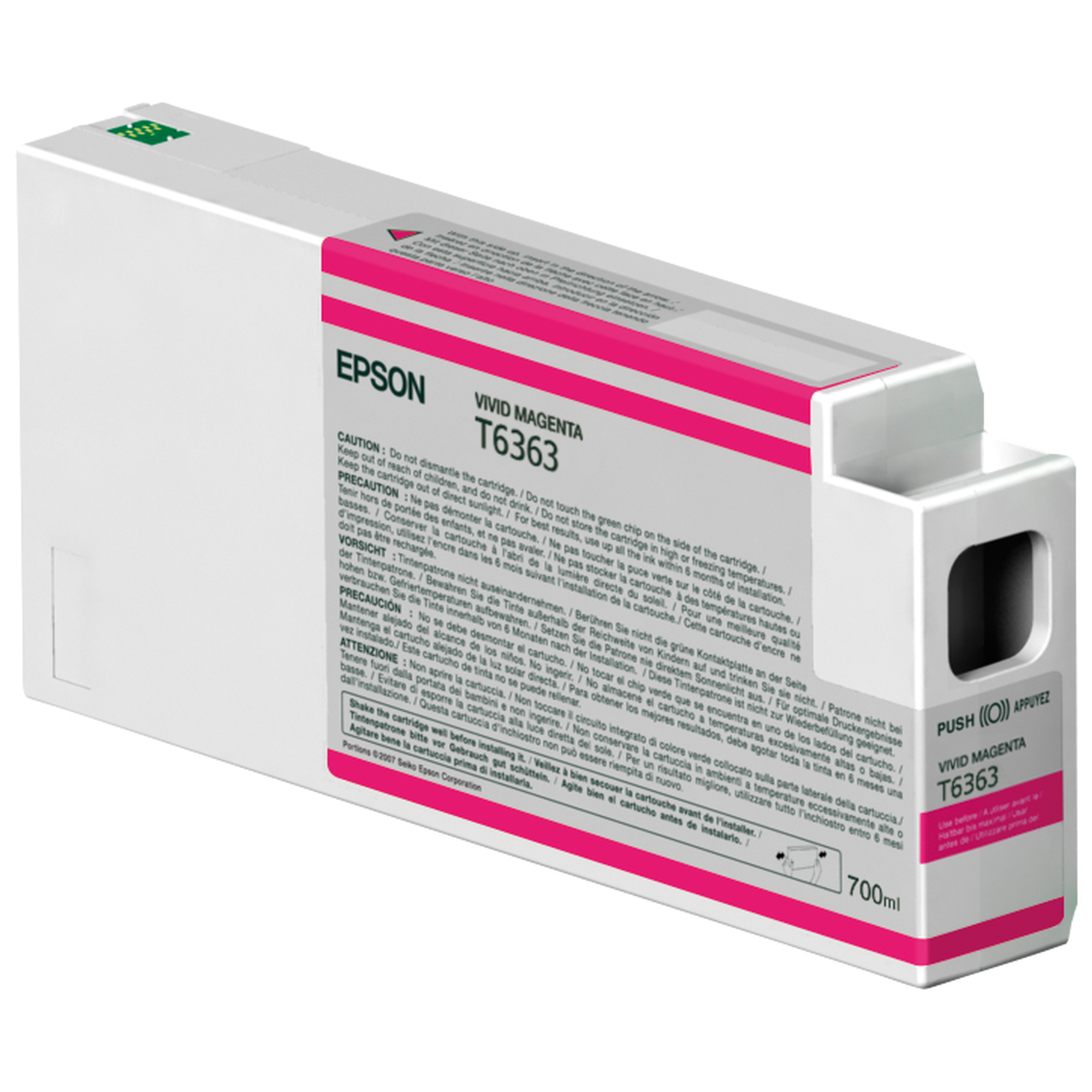 EPST636300 Epson - Tanica - vivid Magenta - T6363 - C13T636300 - 700ml - immagine 1