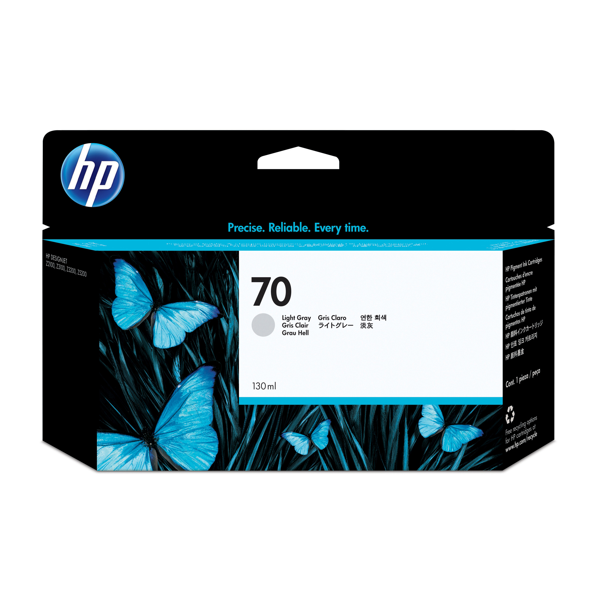 HPC9451A Hp - Cartuccia ink originale - 70 - Grigio chiaro - C9451A - 130ml - immagine 1