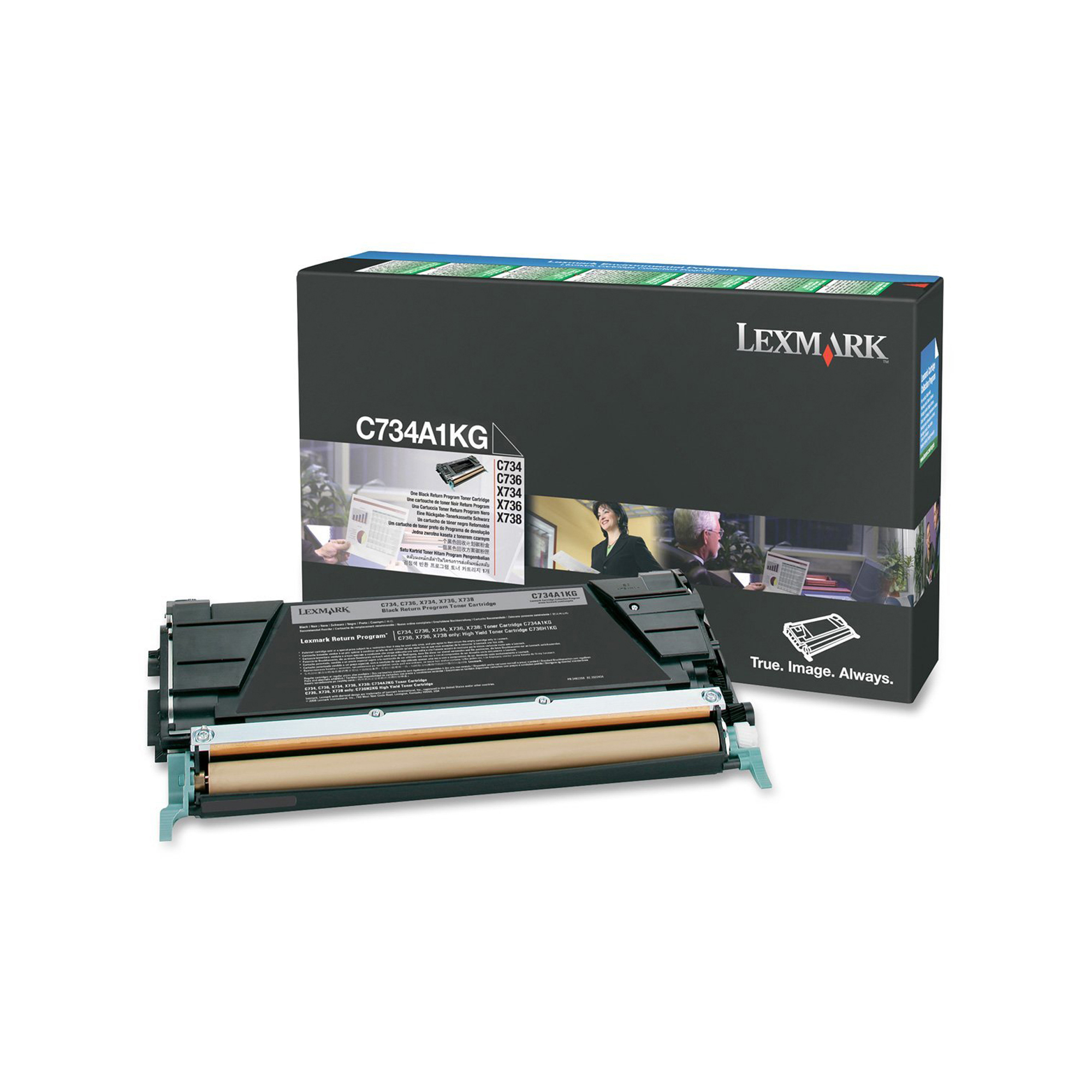 IBM0C734A1KG Lexmark - Toner - Nero - C734A1KG - return program - 8.000 pag - immagine 1