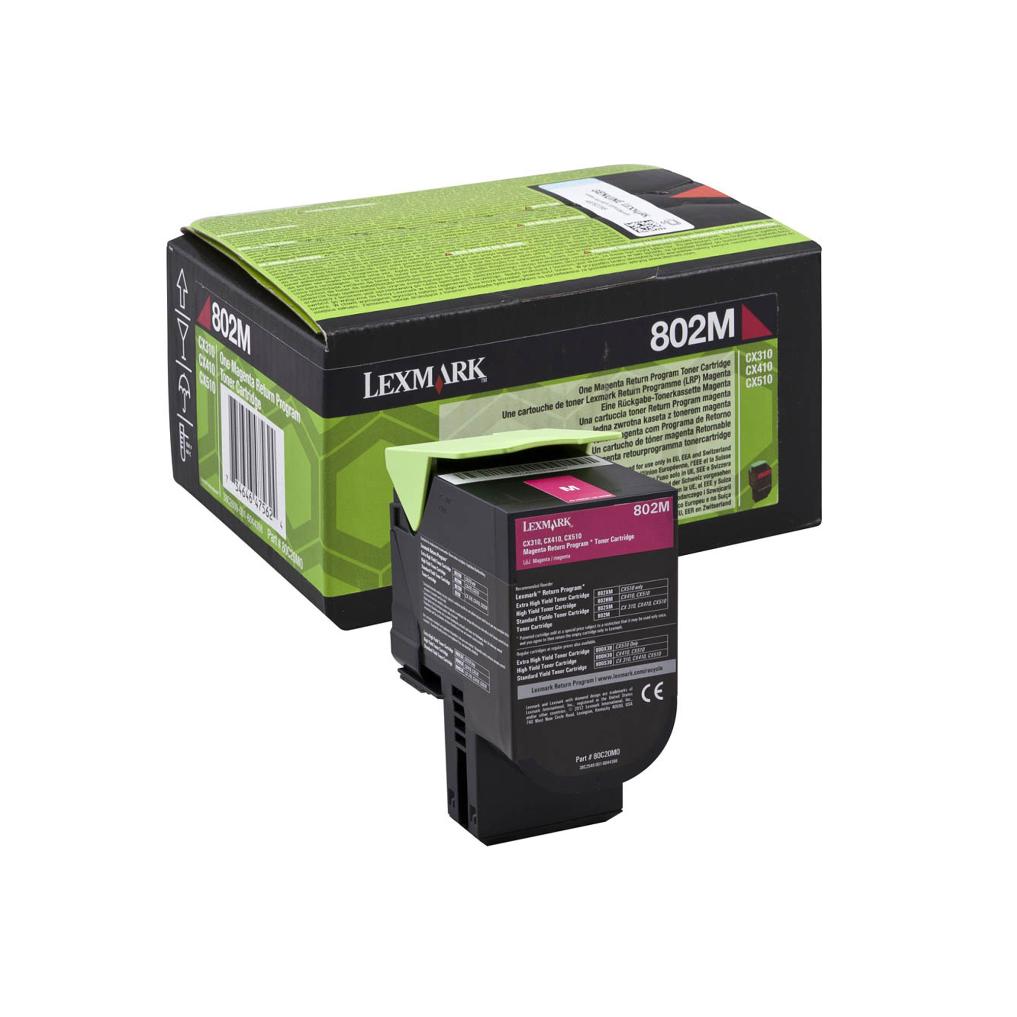 IBM80C20M0 Lexmark - Toner - Magenta - 80C20M0 - return program - 1.000 pag - immagine 1
