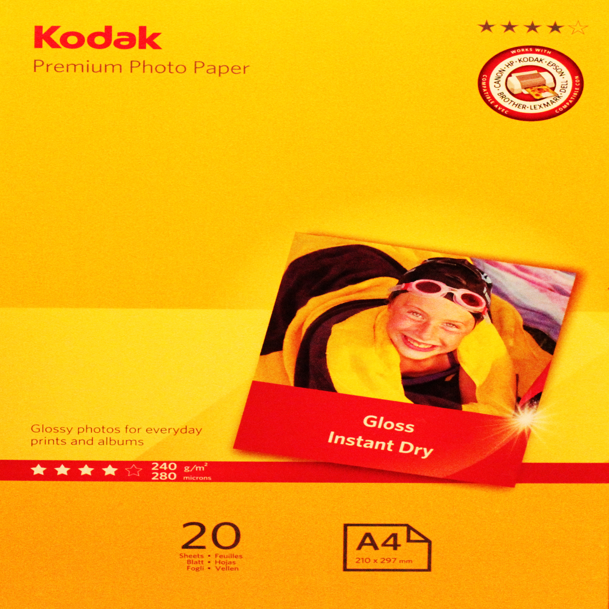 KOD5740093 Kodak - Carta Fotografica Ultra Premium Gloss - A4 - 240 gr - 20 fogli - 5740-093 - immagine 1
