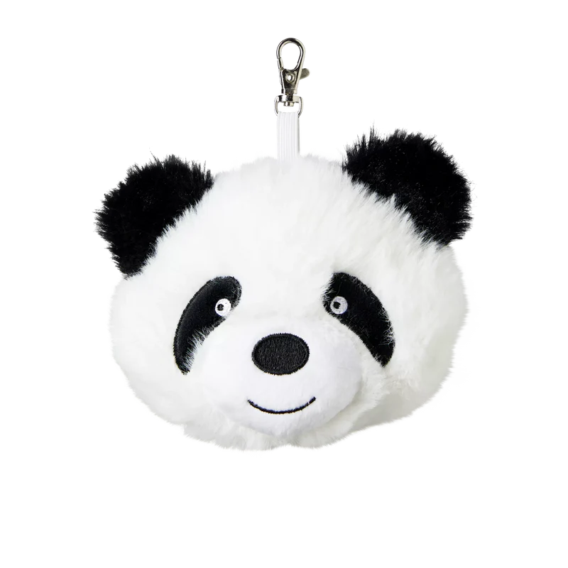 Ergobag Hangies Panda colore Bianco, ciondolo decorativo con gancio per zaini Ergobag e portachiavi.