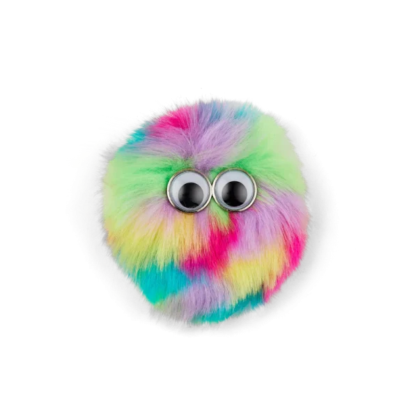 Ergobag Fleece Klettie Pink Green colore verde/rosa, decorazione morbida effetto peluche con sistema a strappo per zaini Ergobag.