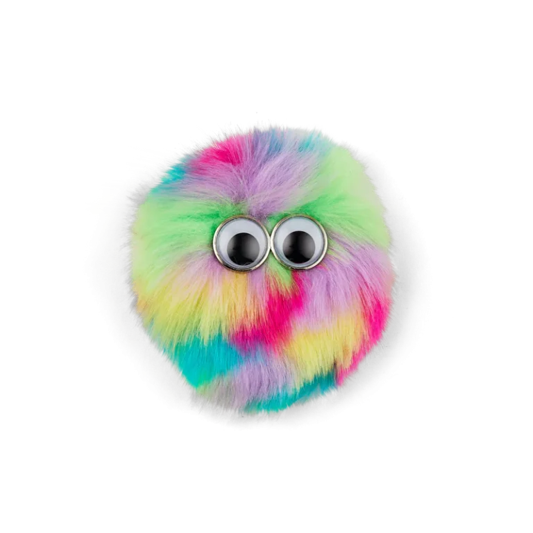 Ergobag Fleece Klettie Pink Green colore verde/rosa, decorazione morbida effetto peluche con sistema a strappo per zaini Ergobag.