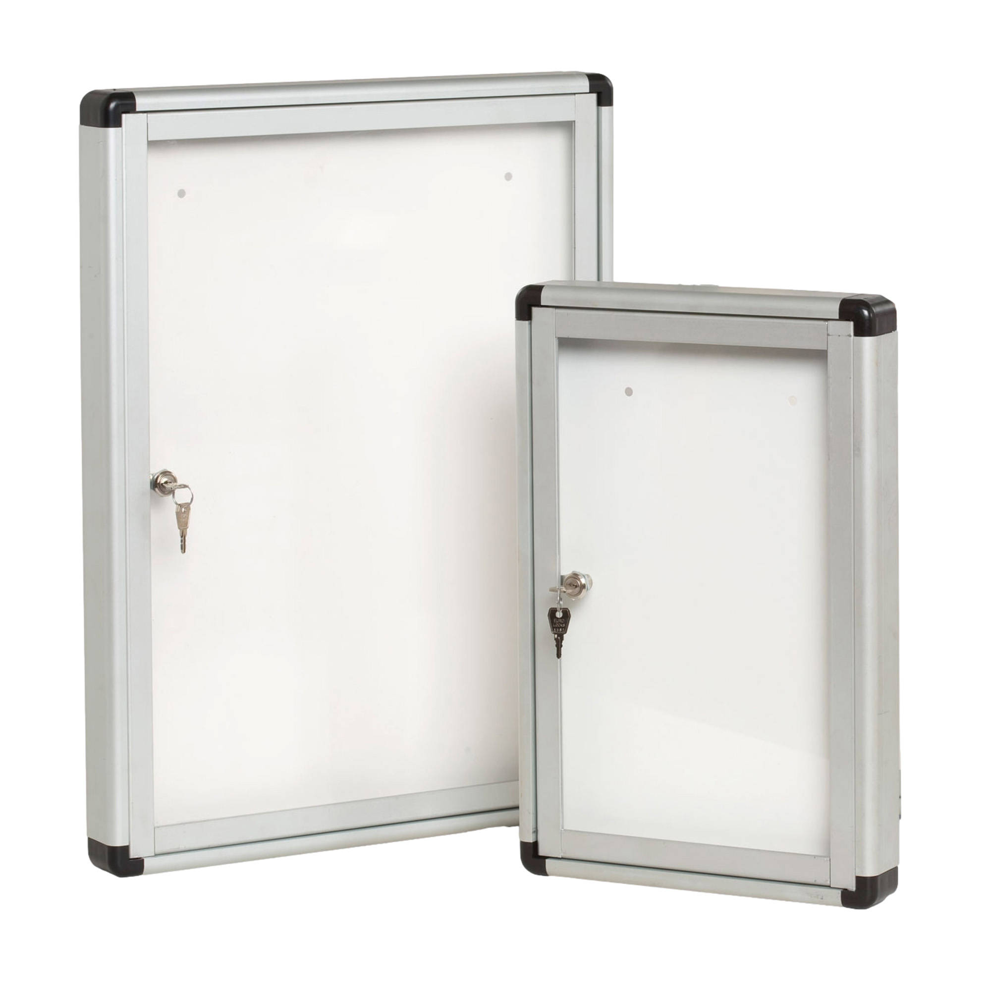 STL6435 Bacheca per interni - con anta battente - fondo bianco magnetico - 4 fogli A4 - verticale - Starline - immagine 1