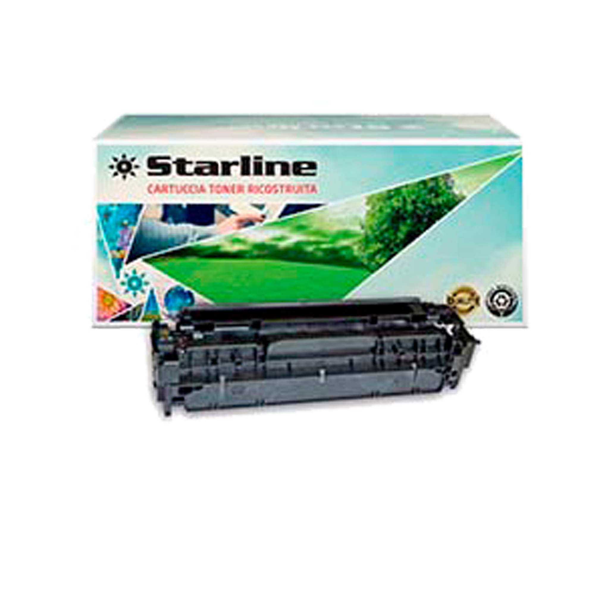 STLHCE410A Starline - Toner Ricostruito - per HP 305A - Nero - CE410A - 2.200 pag - immagine 1