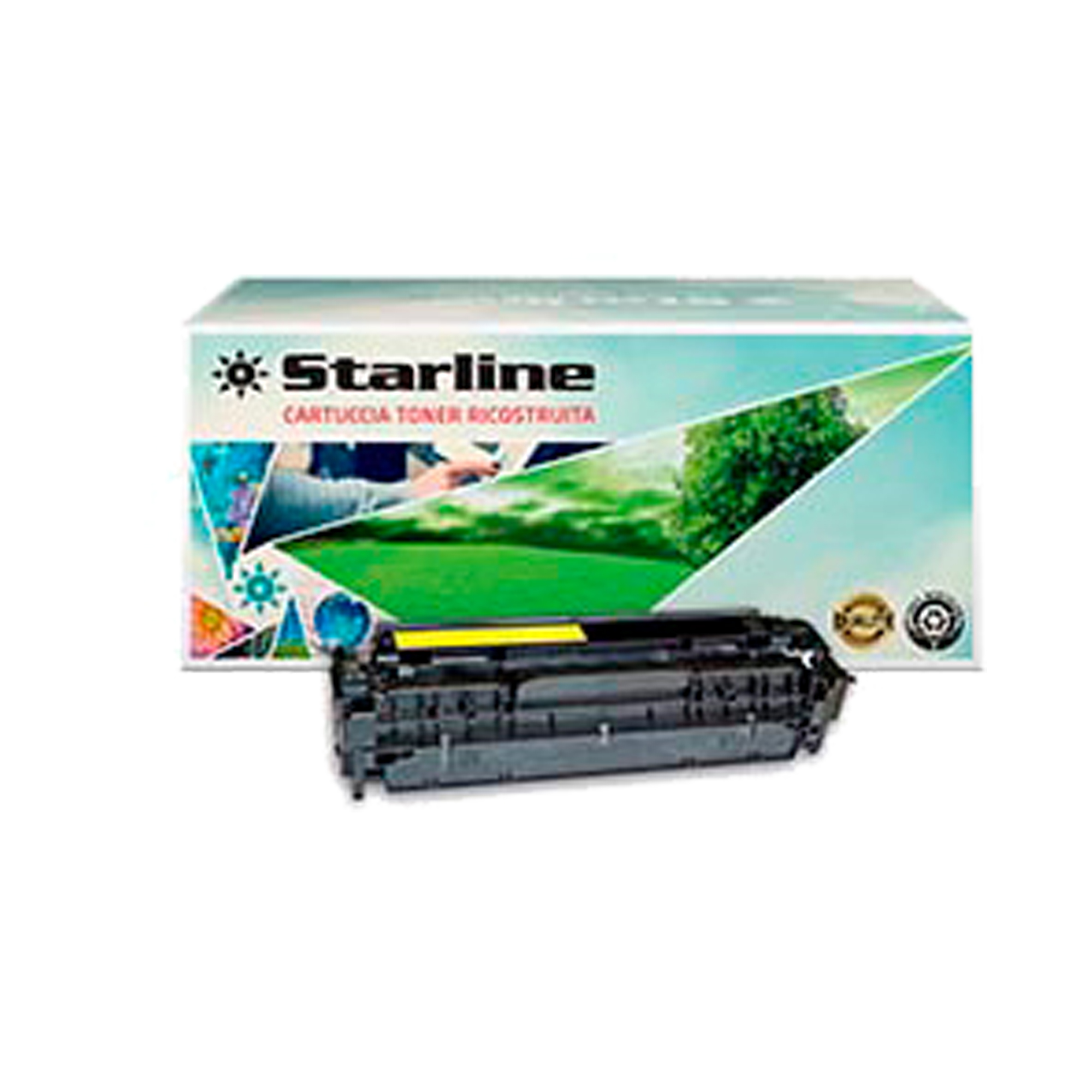 STLHCE412A Starline - Toner Ricostruito - per HP 305A - Giallo - CE412A - 2.600 pag - immagine 1