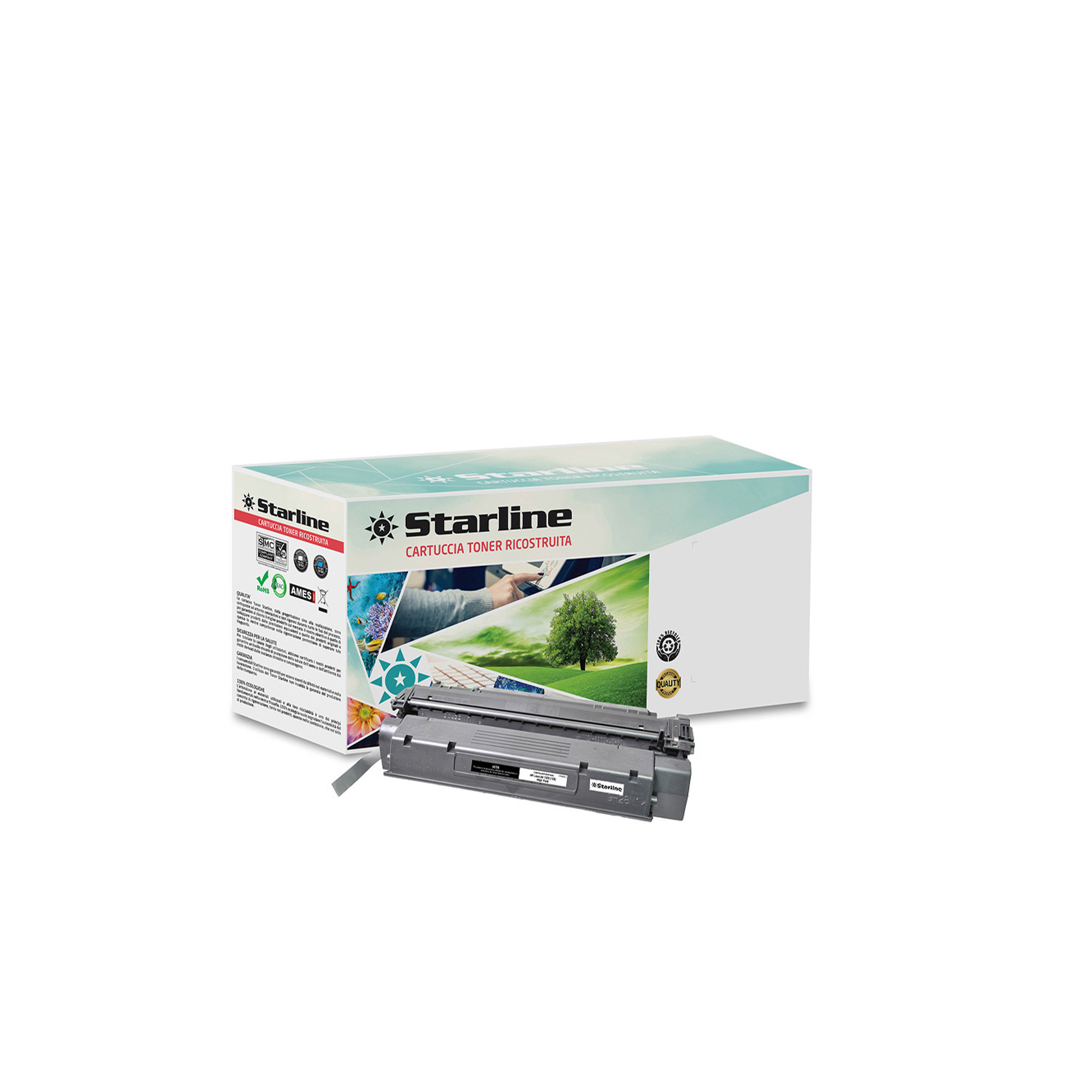 STLHQ2613X Starline - Toner Ricostruito - per HP 13X - Nero - Q2613X - 4.000 pag - immagine 1