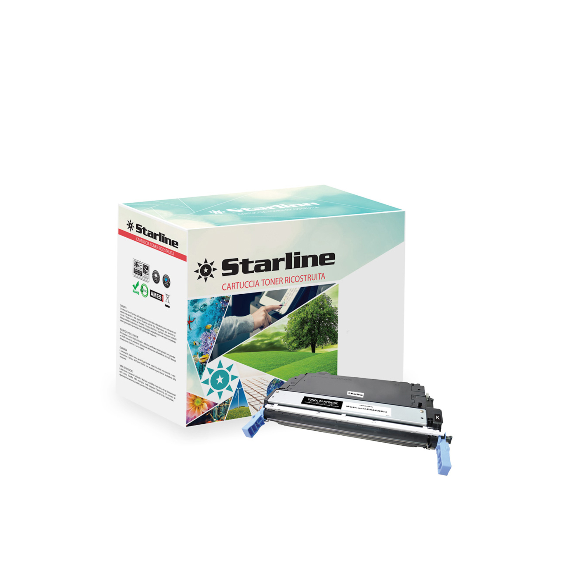 STLHQ5950A Starline - Toner Ricostruito - per HP 643A - Nero - Q5950A - 11.000 pag - immagine 1