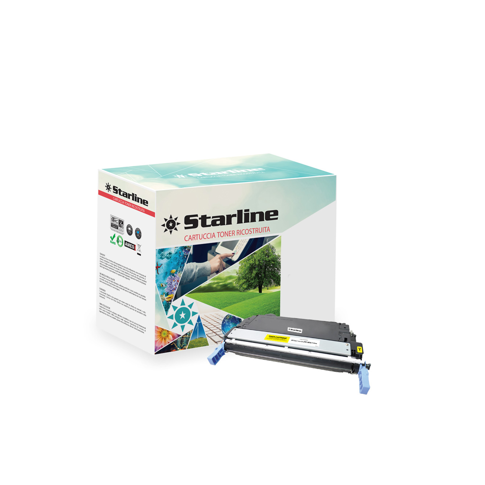 STLHQ5952A Starline - Toner Ricostruito - per HP 643A - Giallo - Q5952A - 10.000 pag - immagine 1