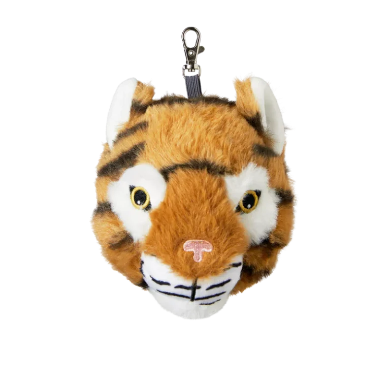 Ergobag Hangies Tigre colore Arancione, ciondolo decorativo con gancio per zaini Ergobag e portachiavi.